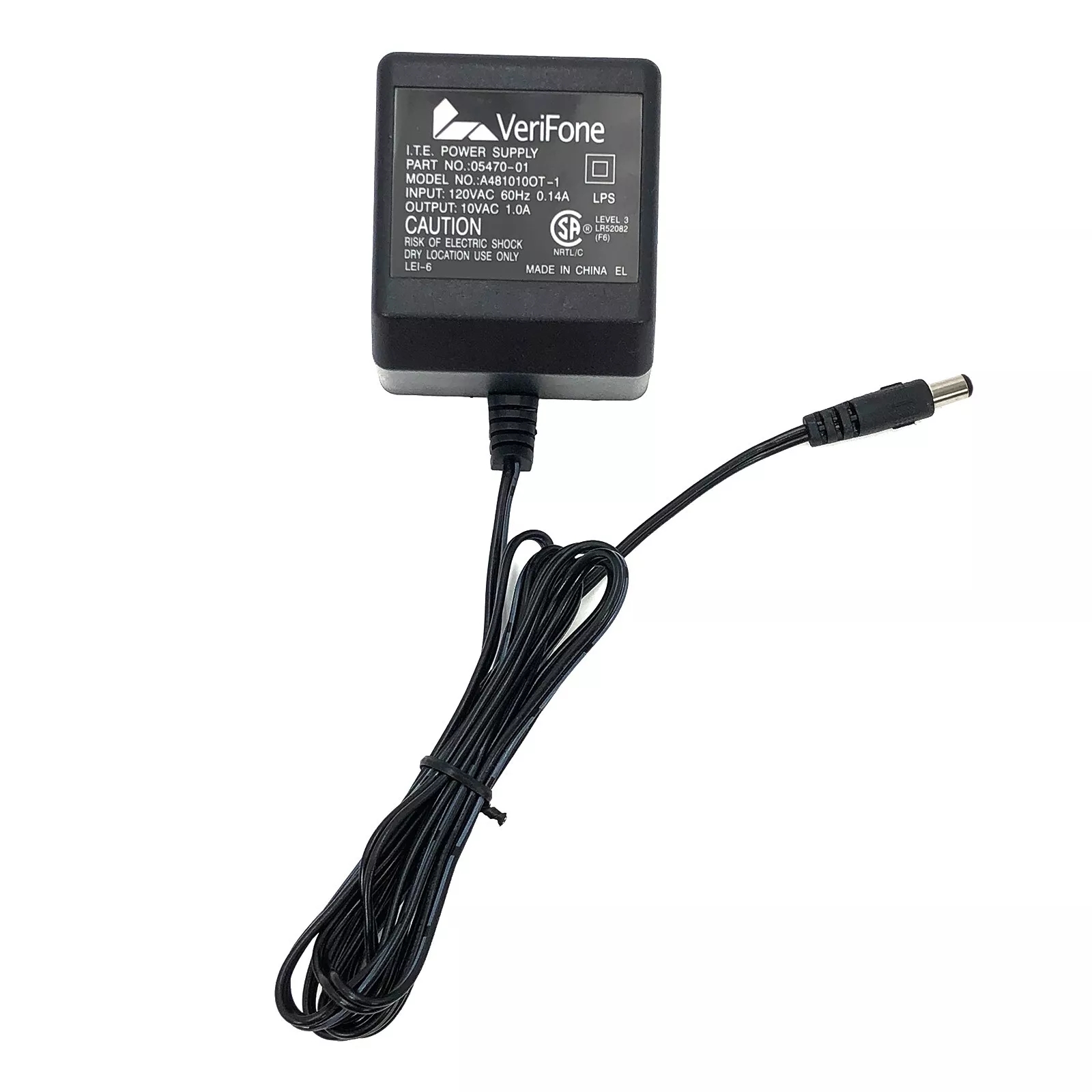 *Brand NEW*Genuine VeriFone A481010OT-1 10V 1A AC/DC Adapter with 5.5x2.1mm Power Supply - Click Image to Close